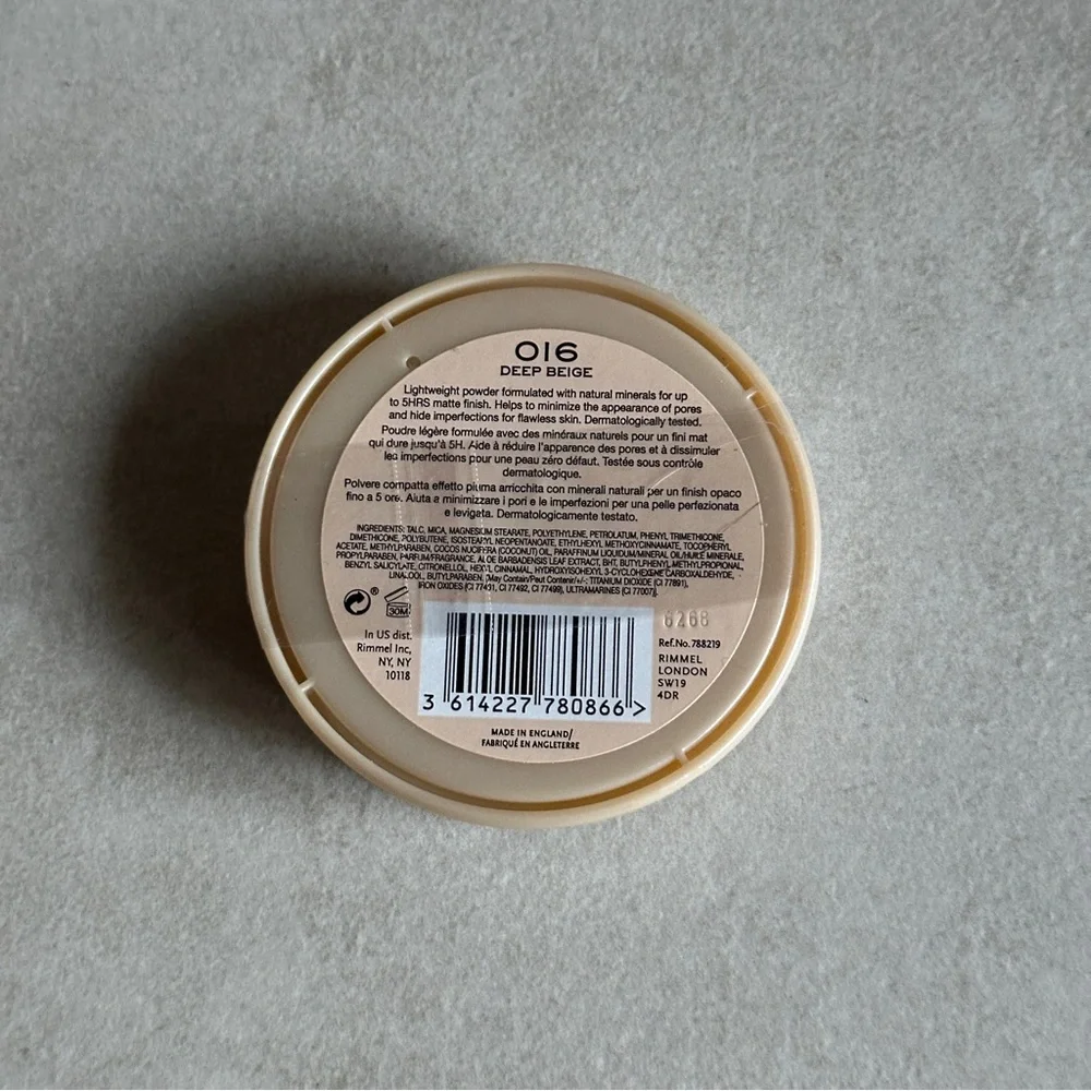 Rimmel London Stay Matte Pressed Powder - 016 Deep Beige